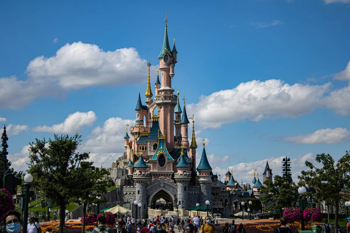 Sleeping Beauty Castle landmark at Disneyland Paris